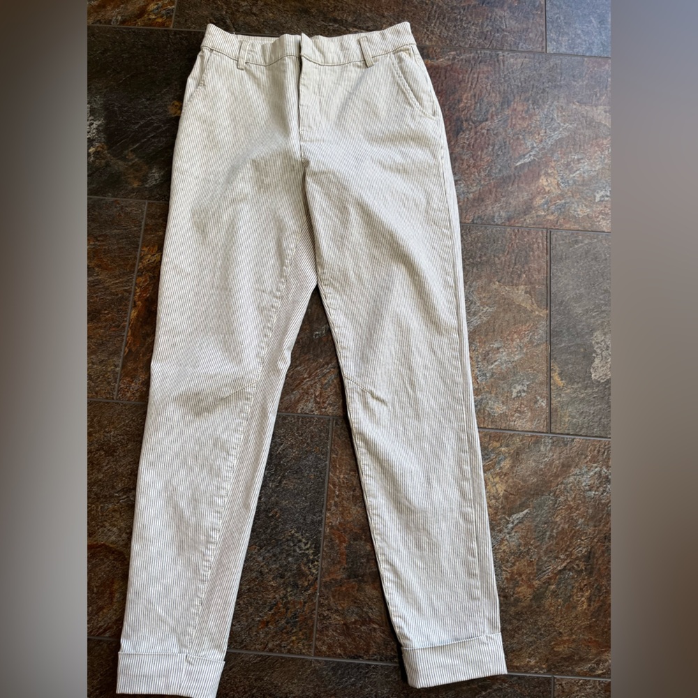 Women’s Summum pinstripe cotton cuffed coastal trousers. Size 32( XS/2 USA) - Picture 10 of 16